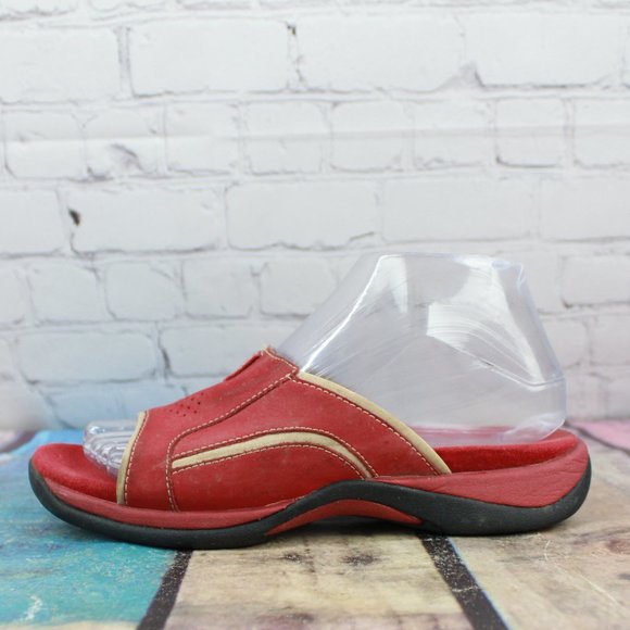 Clarks Shoes - CLARKS Springers Open Toe Slide Sandals Size 6.5